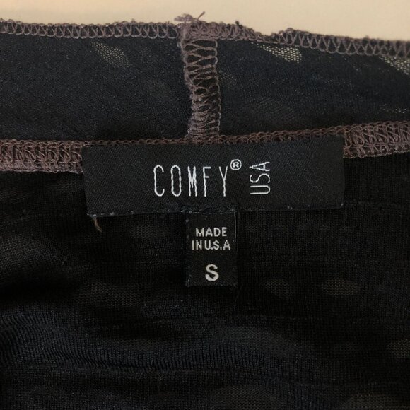 Comfy USA Brown Cut-Out Top Size S - Picture 6 of 7